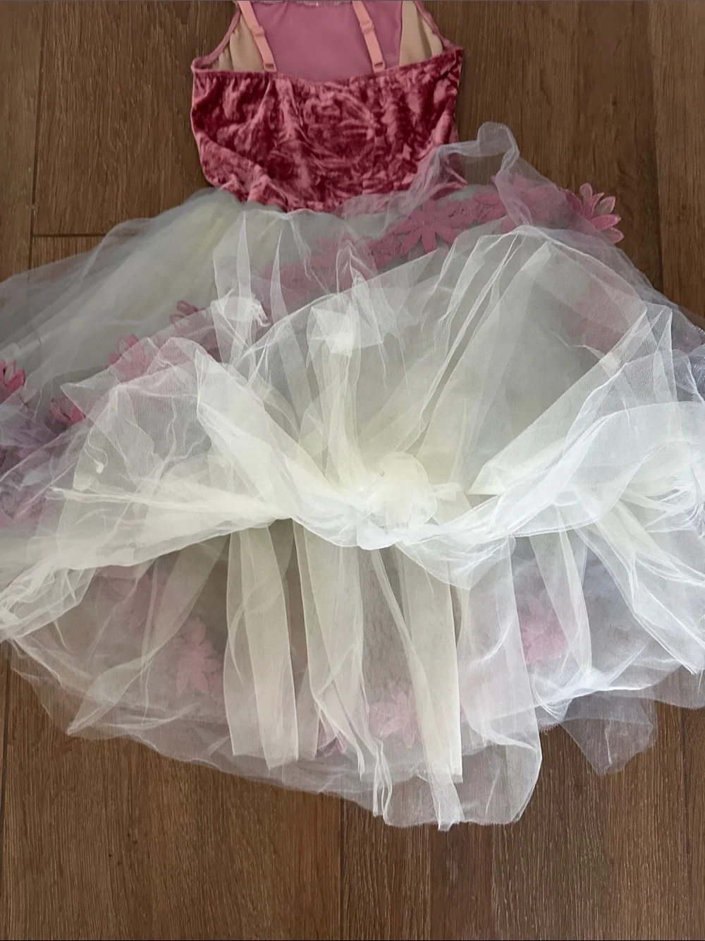 Revolution Girls Pink Velvet & Ivory with light grey Tulle Princess Costume.